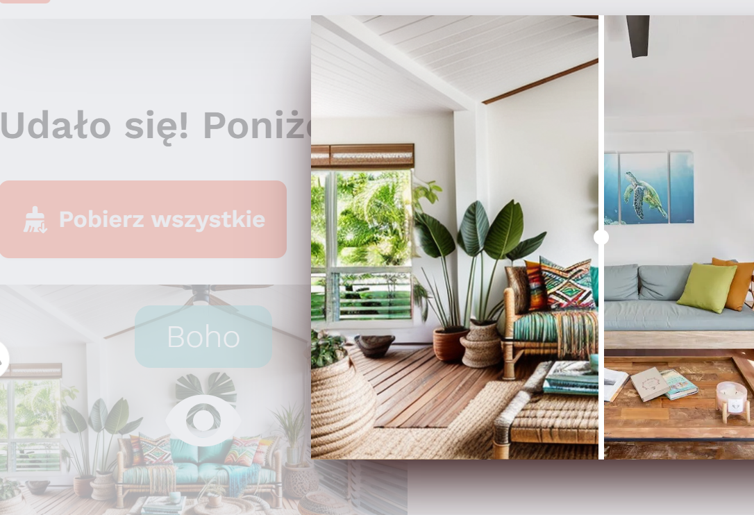 Wizualizacja wnętrza stworzona za pomocą Instant Room